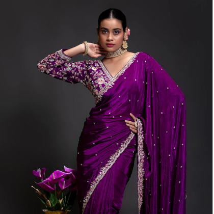 Lightweight Maheshwari Festive Saree – Traditional Charm